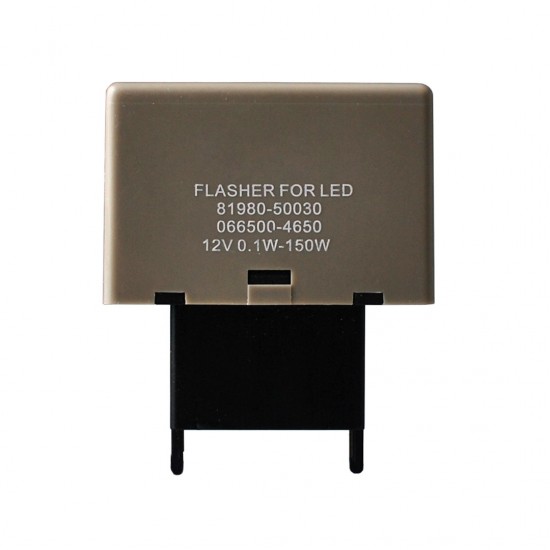 LED FLASHER (ΦΛΑΣΙΕΡΑ) 8 ΕΠΑΦΩΝ (L+-) 40x30x27mm  M-TECH-  1ΤΕΜ. Διακόπτες Ρελέ