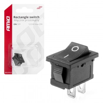 ΔΙΑΚΟΠΤΗΣ ON/OFF 3 ΕΠΑΦΩΝ 12V 20A 12mm x 19mm ΜΑΥΡΟΣ  ΑΜΙΟ - 1 ΤΕΜ. ΔΙΑΚΟΠΤΗΣ ON/OFF 3 ΕΠΑΦΩΝ 12V 20A 12mm x 19mm ΜΑΥΡΟΣ  ΑΜΙΟ - 1 ΤΕΜ.
