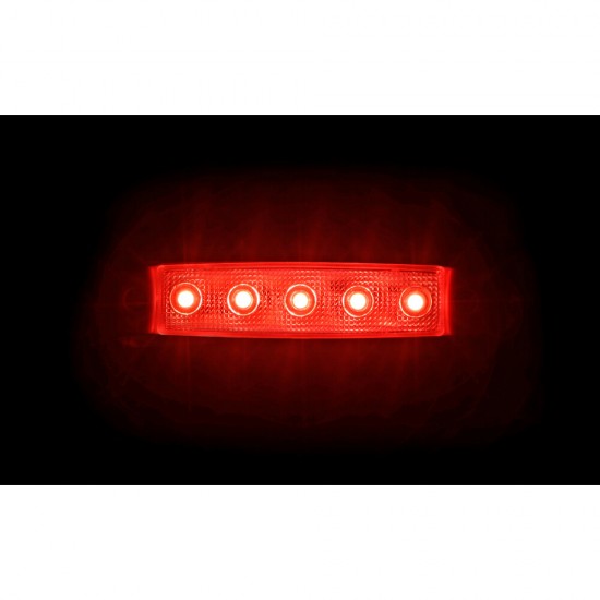 ΦΩΣ ΟΓΚΟΥ 12/24V 5xSMD LED ΚΟΚΚΙΝΟ 96x20mm ΜΕ ΕΓΚΡΙΣΗ ΤΥΠΟΥ R7/R10  LAMPA - 1 TEM. Φώτα Ογκου