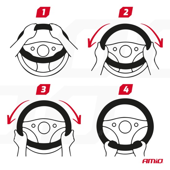 ΚΑΛΥΜΜΑ ΤΙΜΟΝΙΟΥ SWC-57 (M) 37>39cm ΜΑΥΡΟ ΜΕ ΧΝΟΥΔΩΤΗ ΕΠΕΝΔΥΣΗ ΚΑΙ ΑΥΤΙΑ ΑΡΚΟΥΔΑΣ AMIO - 1 ΤΕΜ.