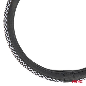 ΚΑΛΥΜΜΑ ΤΙΜΟΝΙΟΥ SWC-60 (M) 37>39cm ΜΑΥΡΟ ΜΕ ΣΧΕΔΙΟ ΑΣΠΡΟΜΑΥΡΗ ΣΚΑΚΙΕΡΑ AMIO - 1 ΤΕΜ. ΚΑΛΥΜΜΑ ΤΙΜΟΝΙΟΥ SWC-60 (M) 37>39cm ΜΑΥΡΟ ΜΕ ΣΧΕΔΙΟ ΑΣΠΡΟΜΑΥΡΗ ΣΚΑΚΙΕΡΑ AMIO - 1 ΤΕΜ.