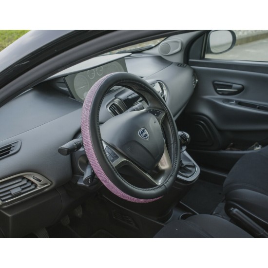 ΚΑΛΥΜΜΑ ΤΙΜΟΝΙΟΥ DIAMONDS PINK (S) 35/37cm ΣΥΝΘΕΤΙΚΟ ΔΕΡΜΑ SKEENTEX ΜΑΥΡΟ/POZ LAMPA  - 1 ΤΕΜ. ΚΑΛΥΜΜΑ ΤΙΜΟΝΙΟΥ DIAMONDS PINK (S) 35/37cm ΣΥΝΘΕΤΙΚΟ ΔΕΡΜΑ SKEENTEX ΜΑΥΡΟ/POZ LAMPA  - 1 ΤΕΜ.