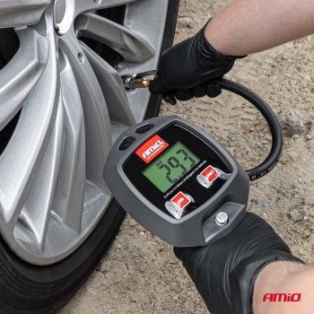 ΠΙΣΤΟΛΙ ΑΕΡΑ ΜΕ ΜΑΝΟΜΕΤΡΟ ΨΗΦΙΑΚΟ 18BAR ΜΕ ΣΠΕΙΡΩΜΑ ΣΥΝΔΕΣΗΣ ΓΙΑ ΒΑΛΒΙΔΕΣ 1/4'' AMIO - 1 Τεμ.