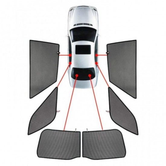 VW GOLF ESTATE 2020+ ​ΚΟΥΡΤΙΝΑΚΙΑ ΜΑΡΚΕ CAR SHADES - 6 ΤΕΜ. Κουρτινάκια Μαρκέ