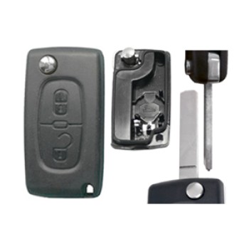 PEUGEOT 307 ΑΝΤΑΛΛΑΚΤΙΚΟ ΚΛΕΙΔΙ ΜΕ ΚΑΛΥΜΜΑ 2 ΚΟΥΜΠΙΩΝ / ΛΑΜΑ VA2 (ΜΕ ΥΠΟΣΤΗΡΙΞΗ ΜΠΑΤΑΡΙΑΣ) DGA - 1 ΤΕΜ.