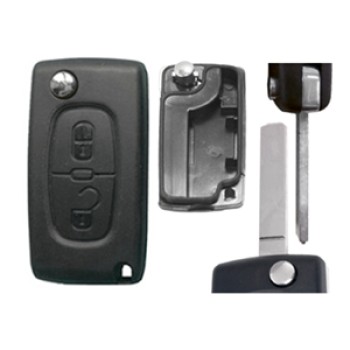 PEUGEOT 307 / PARTNER ΑΝΤΑΛΛΑΚΤΙΚΟ ΚΛΕΙΔΙ ΜΕ ΚΑΛΥΜΜΑ 2 ΚΟΥΜΠΙΩΝ / ΛΑΜΑ VA2 (ΧΩΡΙΣ ΥΠΟΣΤΗΡΙΞΗ ΜΠΑΤΑΡΙΑΣ) DGA - 1 ΤΕΜ.