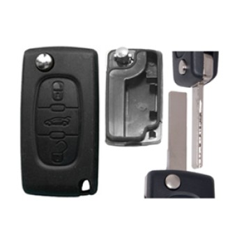 PEUGEOT 207 ΑΝΑΔΙΠΛΟΥΜΕΝΟ ΑΝΤΑΛΛΑ.ΚΛΕΙΔΙ ΜΕ ΚΑΛΥΜΜΑ 3 ΚΟΥΜΠΙΩΝ/ ΛΑΜΑ HU83 (ΧΩΡΙΣ ΥΠΟΣΤΗΡΙΞΗ ΜΠΑΤΑΡ.) DGA - 1 ΤΕΜ.