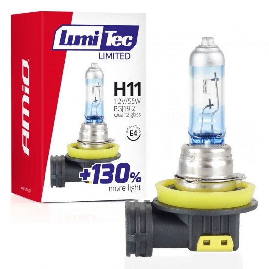H11 12V 55W PGJ19-2 LUMITEC LIMITED +130%  UP TO 40m AMIO - 1 ΤΕΜ. Λάμπες