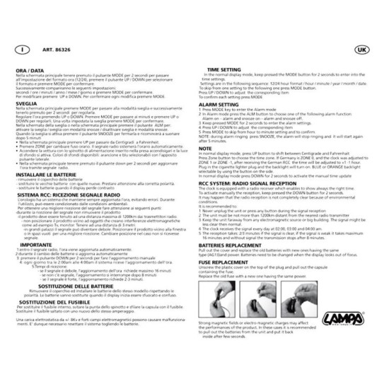 ΡΟΛΟΙ/ΗΜΕΡΟΛΟΓΙΟ/ΘΕΡΜΟΜΕΤΡΟ 12/24V SEYIO ΑΚ-50 ΨΗΦΙΑΚΟ 2 ΧΡΩΜΑΤΩΝ (100 Χ 45 Χ 21 mm)