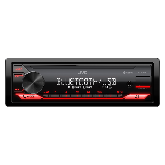 JVC R-USB RED COLOR BT KD-X282BT Radio CD / USB / BT 