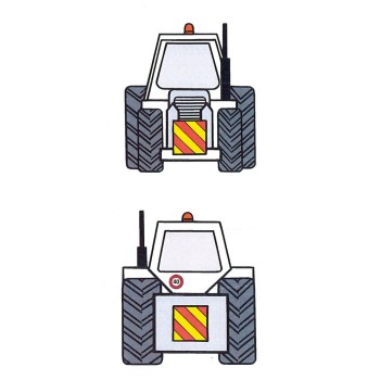 ΑΝΑΚΛΑΣΤΙΚΟ ΣΗΜΑ ΣΕ ΠΑΝΕΛ ΑΛΟΥΜΙΝΙΟΥ ΚΟΚΚΙΝΟ/ΠΟΡΤΟΚΑΛΙ 423x423mm - 1 ΤΕΜ.