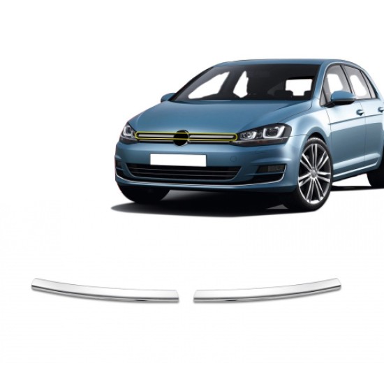 VW GOLF VII 5D 2013+ ΔΙΑΚΟΣΜΗΤΙΚΕΣ ΓΡΙΛΙΕΣ ΜΑΣΚΑΣ ΕΜΠΡΟΣ ΧΡΩΜΙΟΥ 2ΤΕΜ. (COMFORTLINE) Διακοσμητικά Χρωμίου & Προστασία 