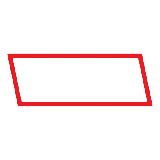 ΑΝΑΚΛΑΣΤΙΚΟ ΑΥΤΟΚΟΛΛΗΤΟ ΛΕΥΚΟ ΜΕ ΚΟΚΚΙΝΟ ΠΕΡΙΓΡΑΜΜΑ 120x307mm - 1 ΤΕΜ. Πινακίδες και Σήμανση