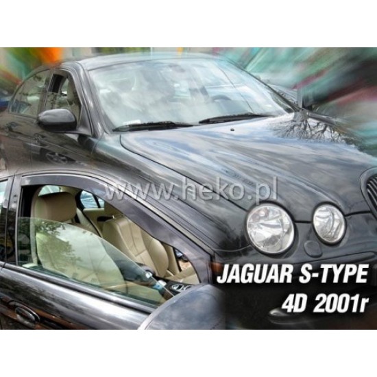JAGUAR S-TYPE 4D 2001-2009 ΖΕΥΓΑΡΙ ΑΝΕΜΟΘΡΑΥΣΤΕΣ ΑΠΟ ΕΥΚΑΜΠΤΟ ΦΙΜΕ ΠΛΑΣΤΙΚΟ HEKO - 2 ΤΕΜ. Jaguar