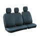 Καλύμματα Καθισμάτων Dots-2, με επανατυλικτήρα ζώνης - Μαύρο / Μπλε Καλύμματα Καθισμάτων για Van
