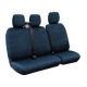 Καλύμματα Καθισμάτων Dido-2, με επανατυλικτήρα ζώνης - Μπλε Καλύμματα Καθισμάτων για Van