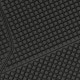 ΠΑΤΑΚΙΑ CALIFORNIA UNIVERSAL ΛΑΣΤΙΧΟ (45x65 cm + 45x32 cm) ΣΕ ΜΑΥΡΟ ΧΡΩΜΑ - 4 ΤΕΜ. Διεθνή Πατάκια Λάστιχο