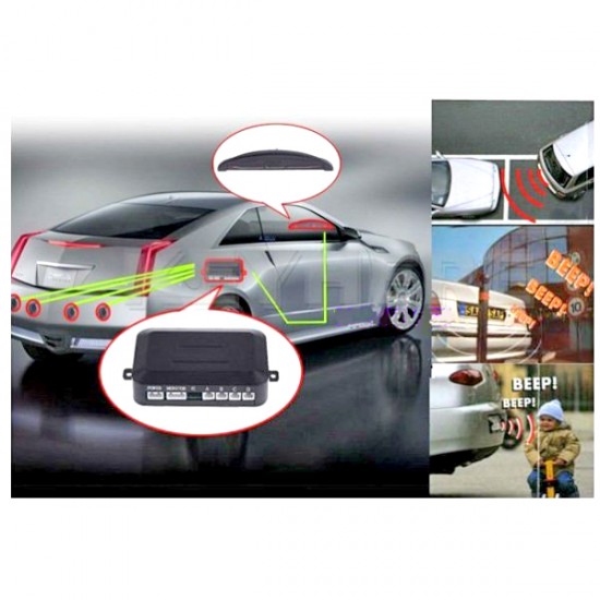 Σύστημα Παρκαρίμαστος Besyo με 4 αισθητήρες και ψηφιακή οθόνη - ΜΑΥΡΟ Συστήματα Παρκαρίσματος