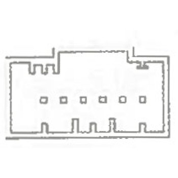 VOLKSWAGEN GOLF (VI)  / JETTA / PASSAT / EOS / TIGUAN / SHARAN / SEAT ALHAMBRA ΔΙΑΚΟΠΤΗΣ ΚΑΘΡΕΦΤΗ ΑΥΤΟΚΙΝΗΤΟΥ 6PIN (orig.5K0959565A)