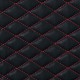 Πλατοκάθισμα με Προσκέφαλο COVER-TECH Δερματίνη 2τεμ. Μαύρο/Κόκκινο Πλατοκαθίσματα