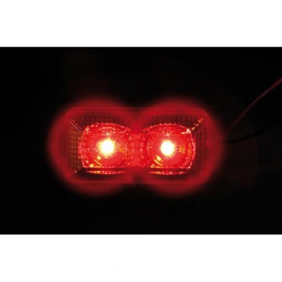 Φως Φορτηγού 24V 2LED 70x35mm Κόκκινο Φώτα Ογκου