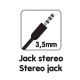ΚΑΛΩΔΙΟ ΗΧΟΥ ΓΙΑ ΘΥΡΑ AUX 100cm STEREO JACK ESSENTIALS LINE (JACK ΣΕ JACK 3,5 mm) Καλώδια