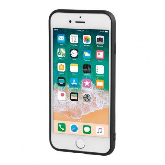 APPLE iPHONE 7 & 8 ΘΗΚΗ ΚΙΝΗΤΟΥ DUO POCKET ΜΑΥΡΟ-ΚΟΚΚΙΝΟ ΜΑΓΝΗΤΙΚΗ SILVER LINE Apple
