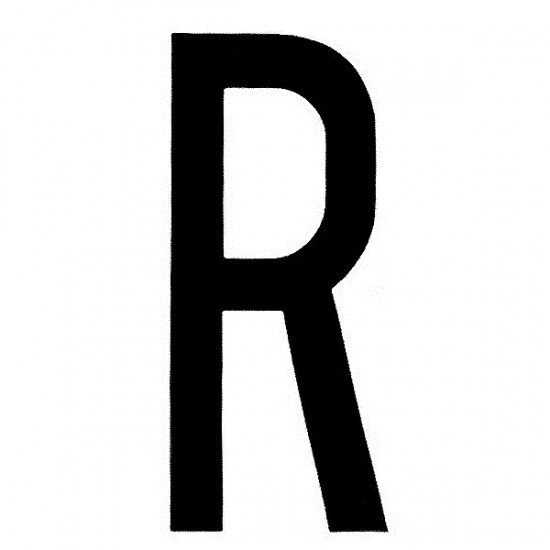 ΑΥΤΟΚΟΛ. ΓΡΑΜΜΑ ΠΙΝΑΚΙΔΩΝ "R" Αυτοκόλλητα Γράμματα και Αριθμοί