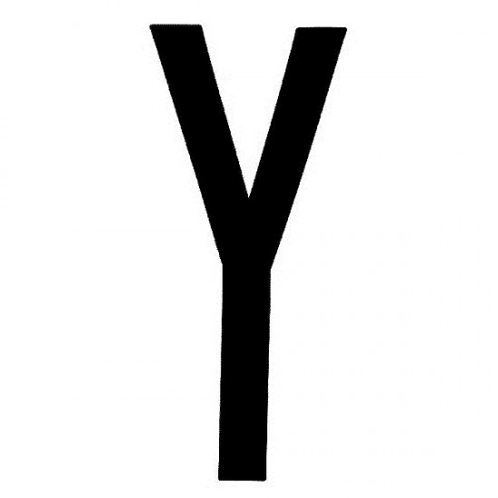ΑΥΤΟΚΟΛ. ΓΡΑΜΜΑ ΠΙΝΑΚΙΔΩΝ "Y" Αυτοκόλλητα Γράμματα και Αριθμοί