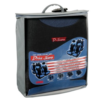 ΚΑΛΥΜΜΑΤΑ ΚΑΘΙΣΜΑΤΩΝ ΑΥΤΟΚΙΝΗΤΟΥ DRIVE-JEANS ΜΑΥΡΟ-ΜΠΛΕ  ΚΑΛΥΜΜΑΤΑ ΚΑΘΙΣΜΑΤΩΝ ΑΥΤΟΚΙΝΗΤΟΥ DRIVE-JEANS ΜΑΥΡΟ-ΜΠΛΕ